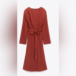 Zara. New dress. Large. Brick color.